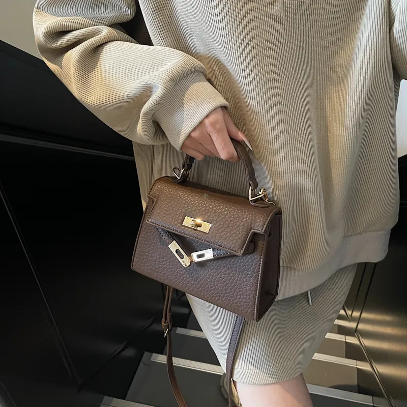Homeboisportclub PU Handbag Regular Women's Black/White/Coffee-13