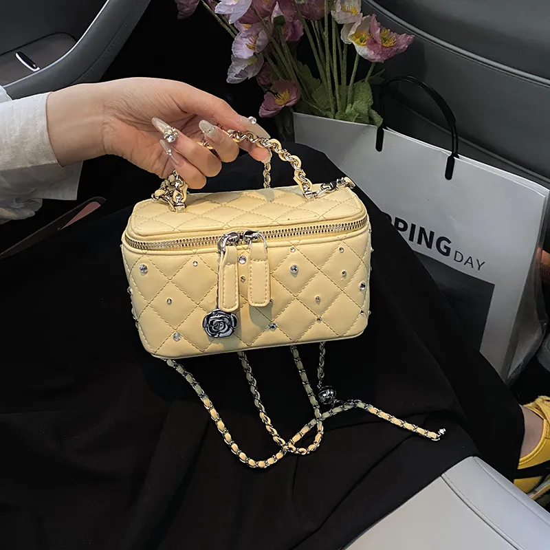 Homeboisportclub PU Box Bag, One Shoulder Handbag Women's Multicolor-6