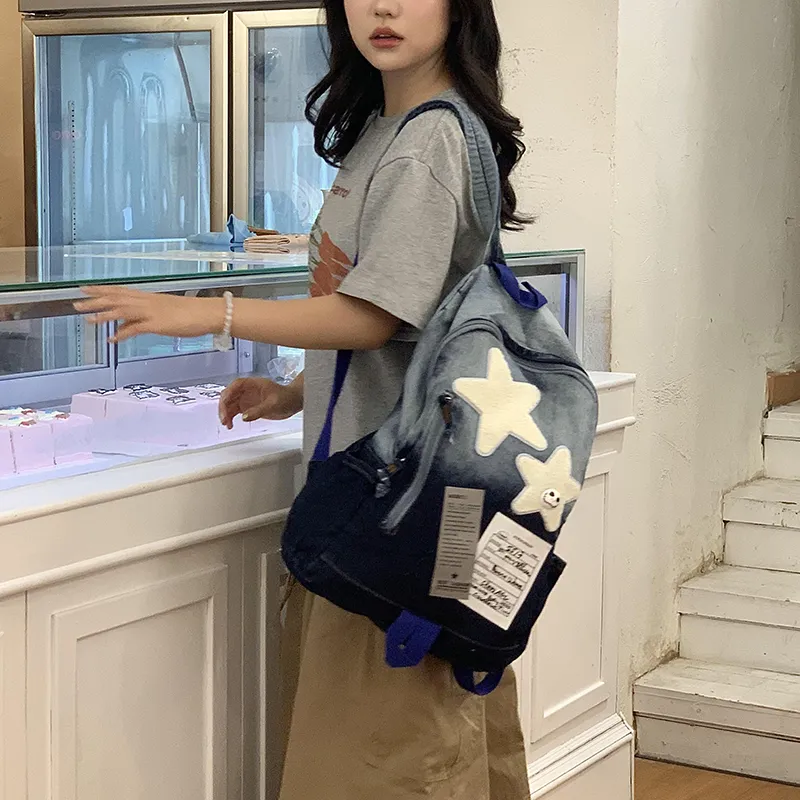 Homeboisportclub Denim Backpack Unisex Multicolor-2