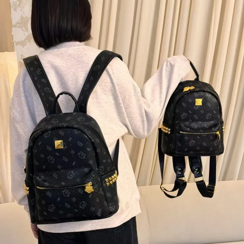 Homeboisportclub PU Backpack Regular Women's Pink/Ecru/Brown/Black-12