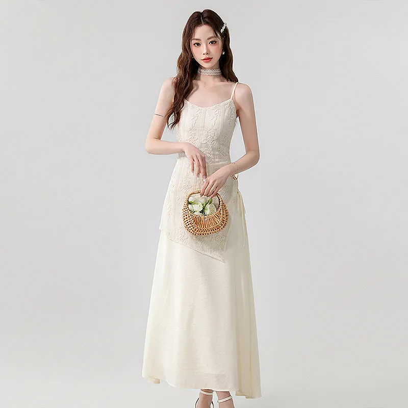 KYKW Slip Dresses Women's Apricot-3