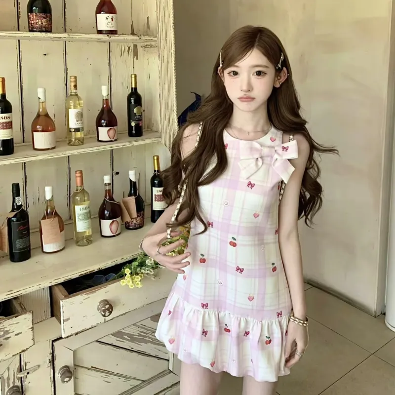 KYKW Sleeveless Dresses Women's Pink Purple-2