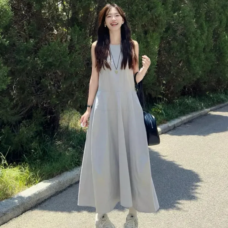 KYKW Sleeveless Dresses Women's Light Blue-4