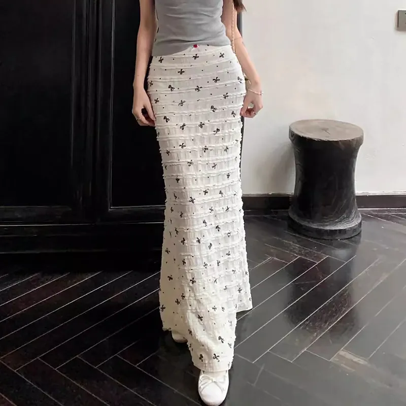 FLIM Comfortable Casual Long Skirt Women's-11