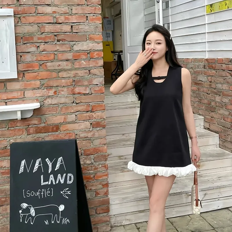 KYKW Sleeveless Dress Women's Black-4
