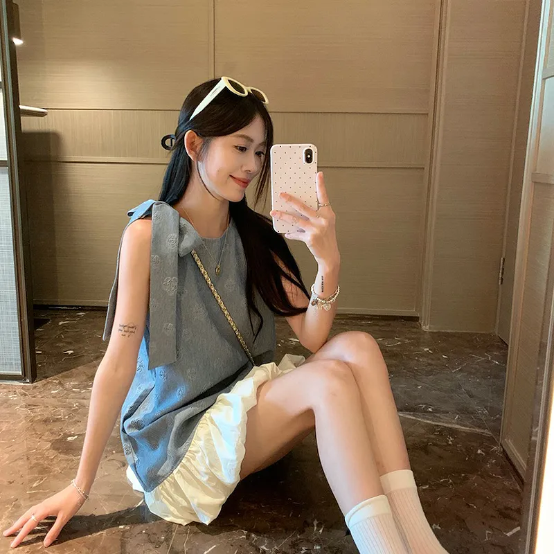 KYKW Sleeveless Dresses Women's Blue-7