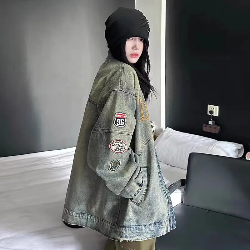 KYKW Denim Jackets Unisex Blue-3