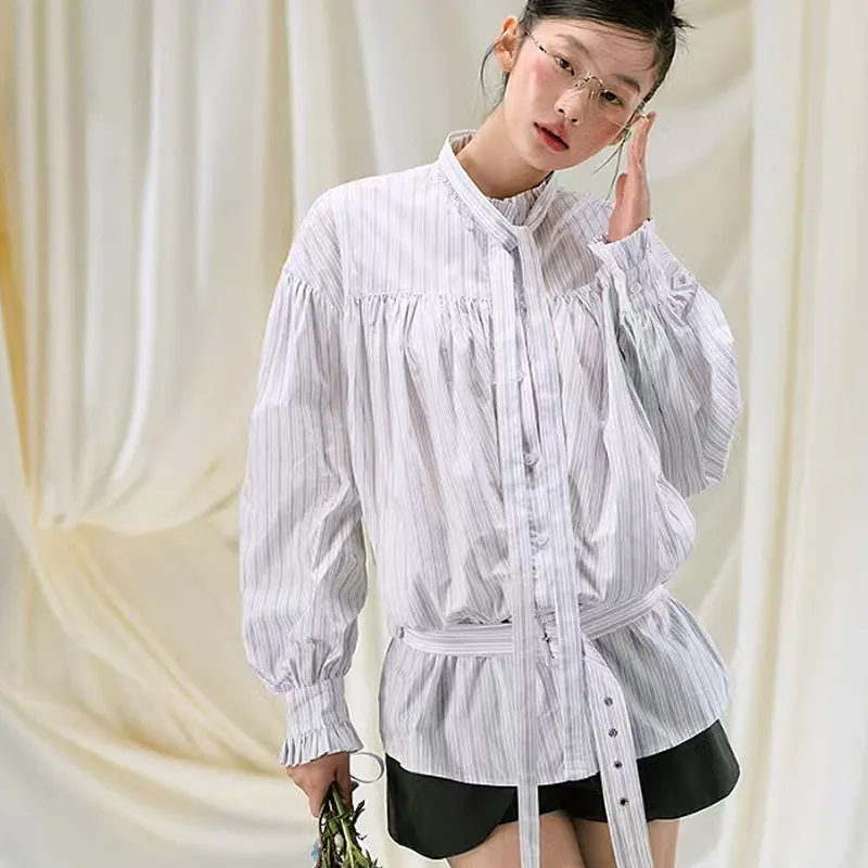 KYKW Shirt Women's White Stripes-3