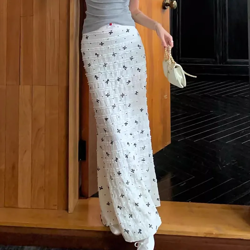 FLIM Comfortable Casual Long Skirt Women's-10