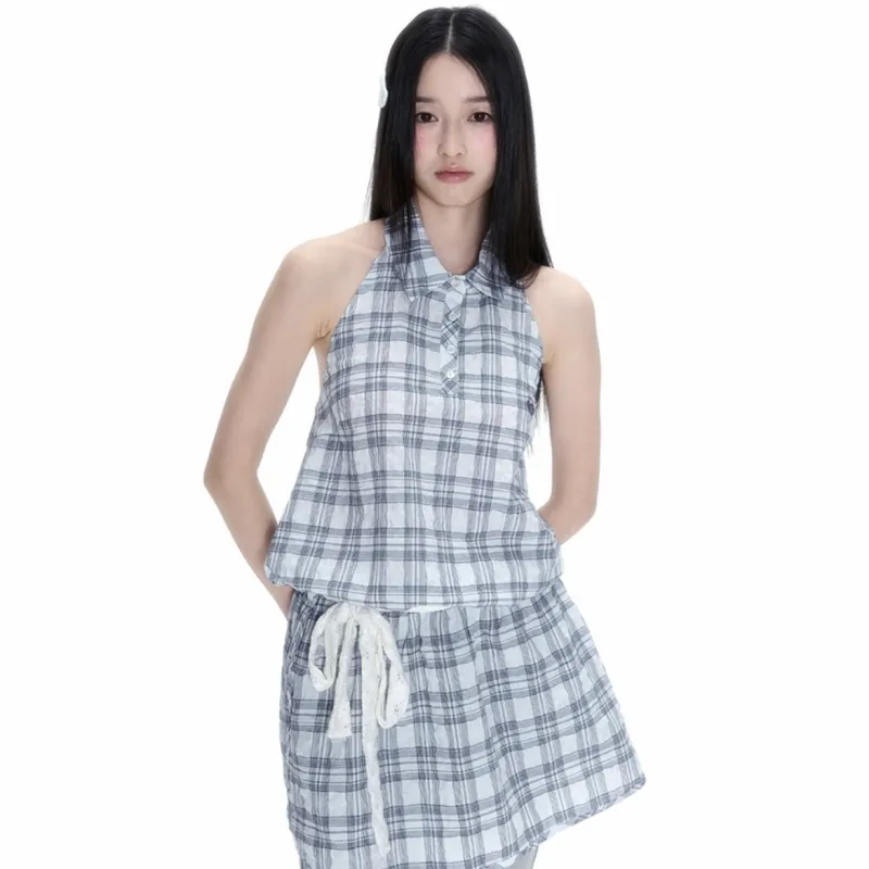 KYKW Sleeveless Dresses Women's Light Blue-3