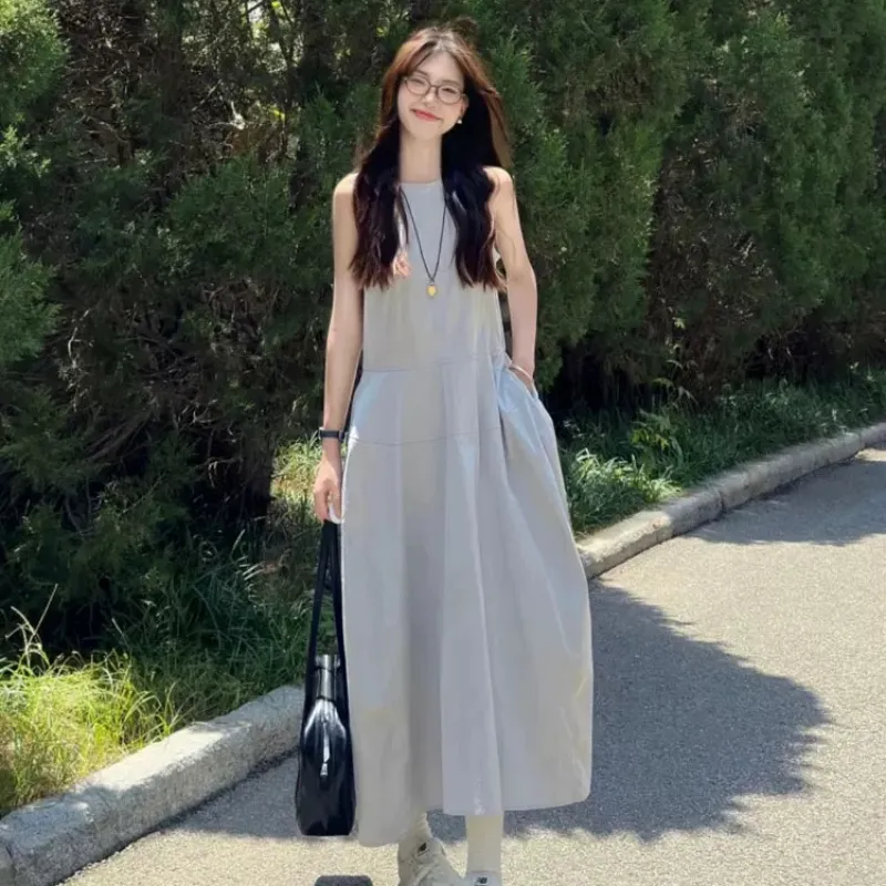 KYKW Sleeveless Dresses Women's Light Blue-3