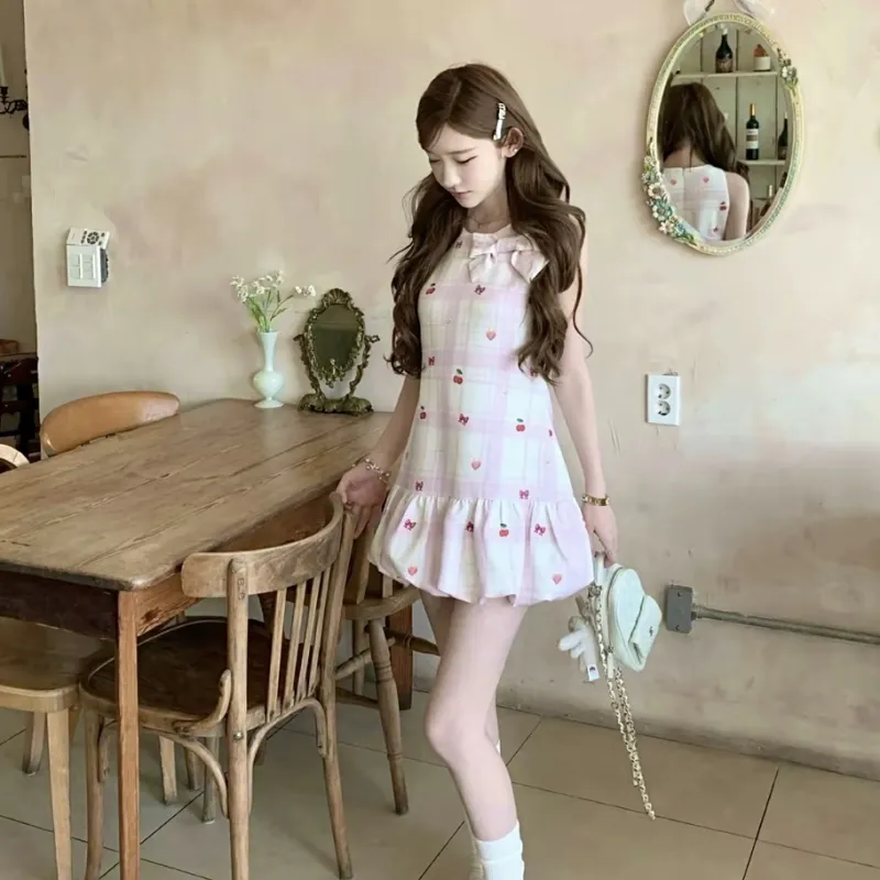 KYKW Sleeveless Dresses Women's Pink Purple-4