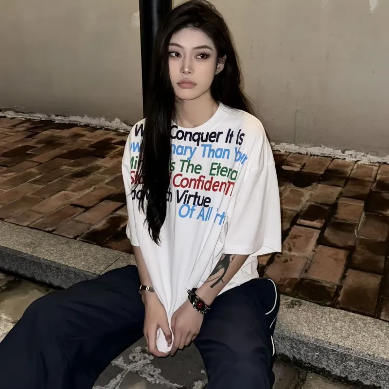 KYKW Drop Shoulder Sleeve T Shirt Women's-5