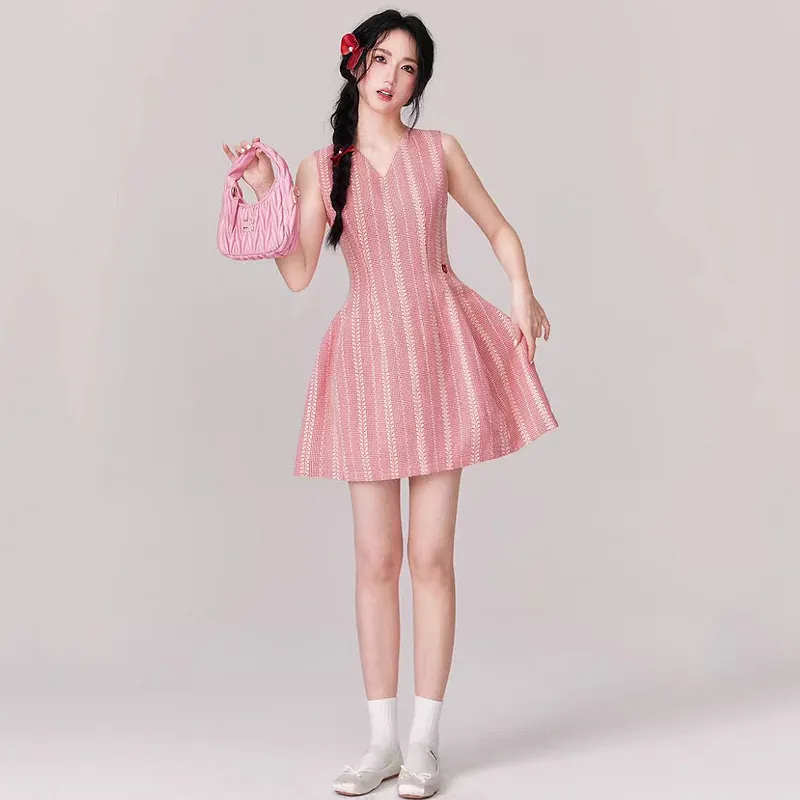KYKW Sleeveless Dress Women's Pink-4
