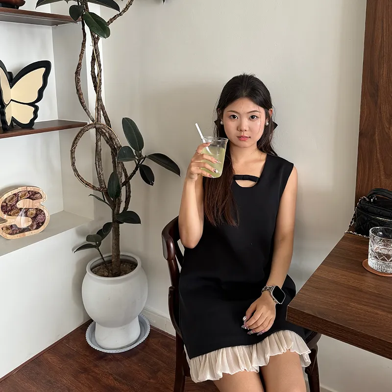 KYKW Sleeveless Dress Women's Black-6