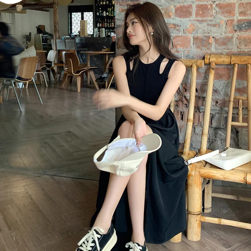 KYKW Sleeveless Dresses Women's Black-3