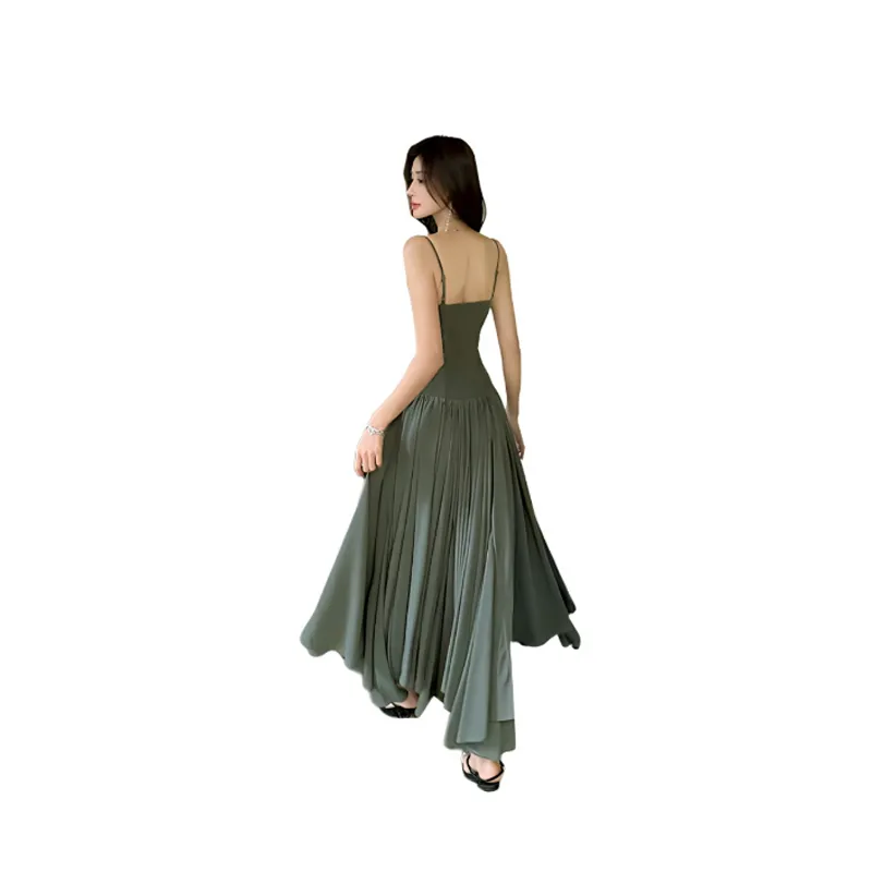 KYKW Slip Dress Women's Club Moss Green-1