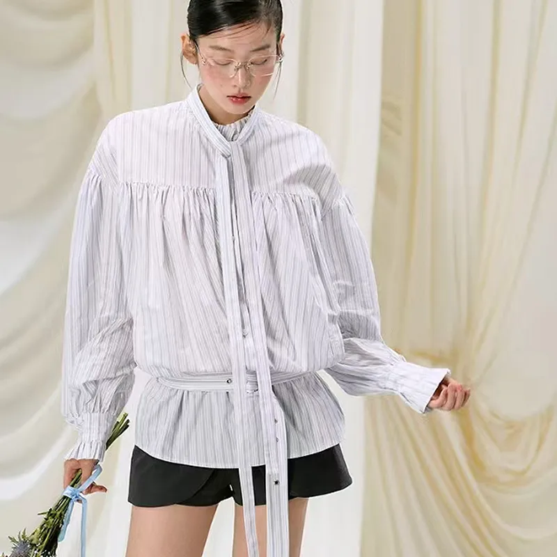 KYKW Shirt Women's White Stripes-4