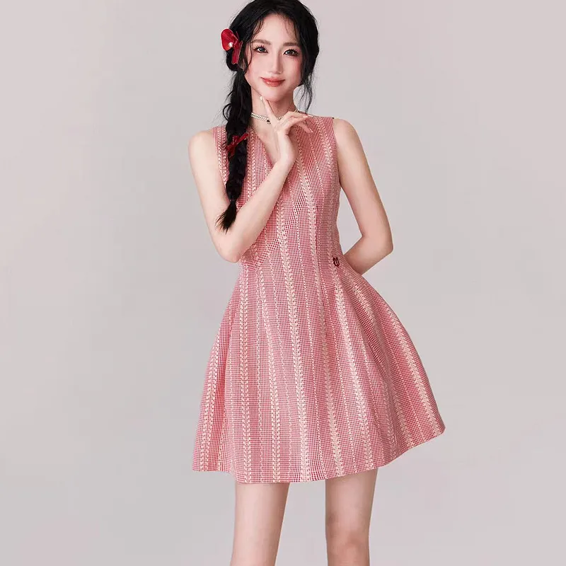 KYKW Sleeveless Dress Women's Pink-2