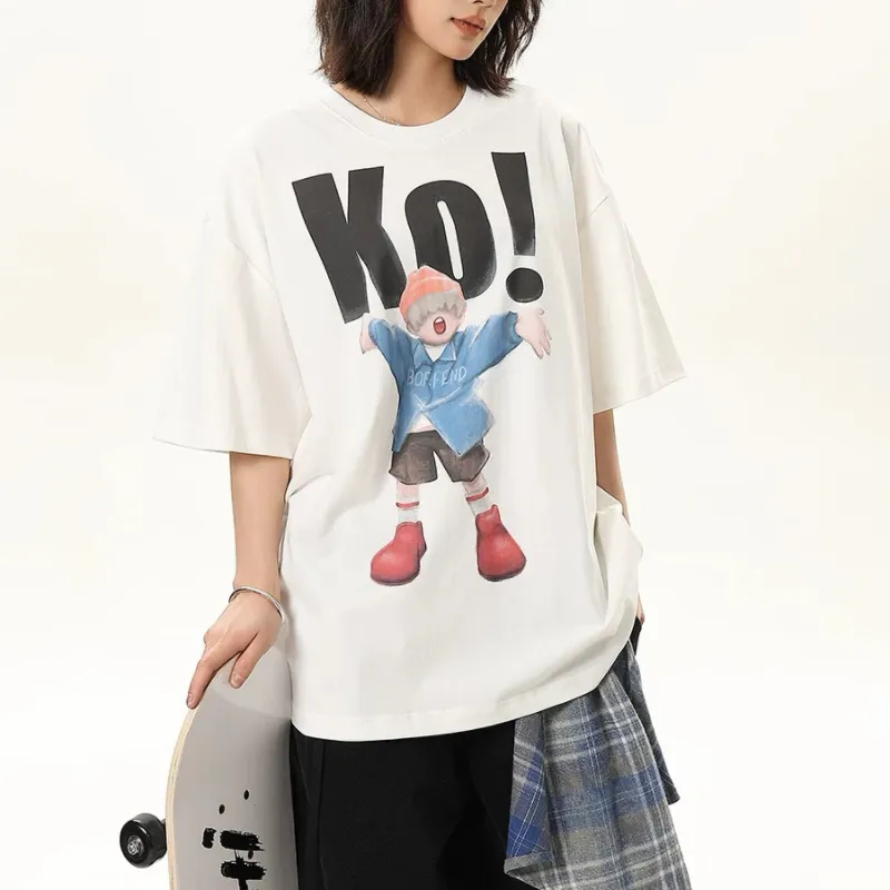 KYKW Drop Shoulder Sleeve T Shirt Women's-4