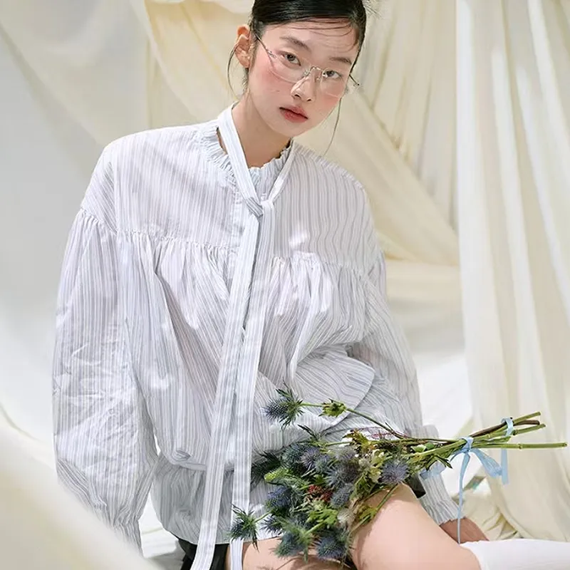 KYKW Shirt Women's White Stripes-2