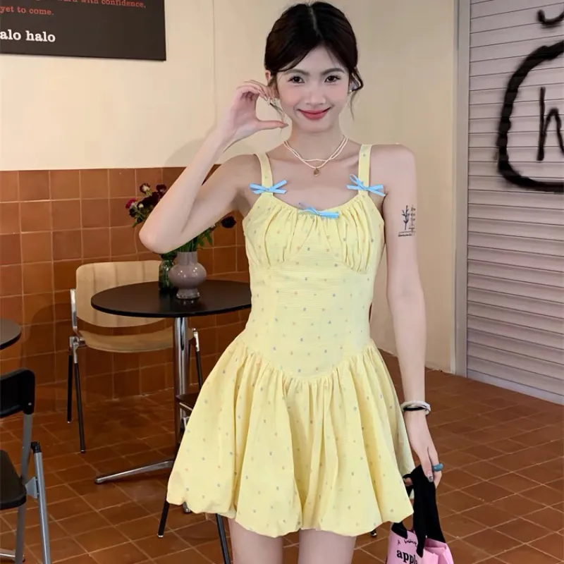 KYKW Slip Dresses Women's Yellow-2