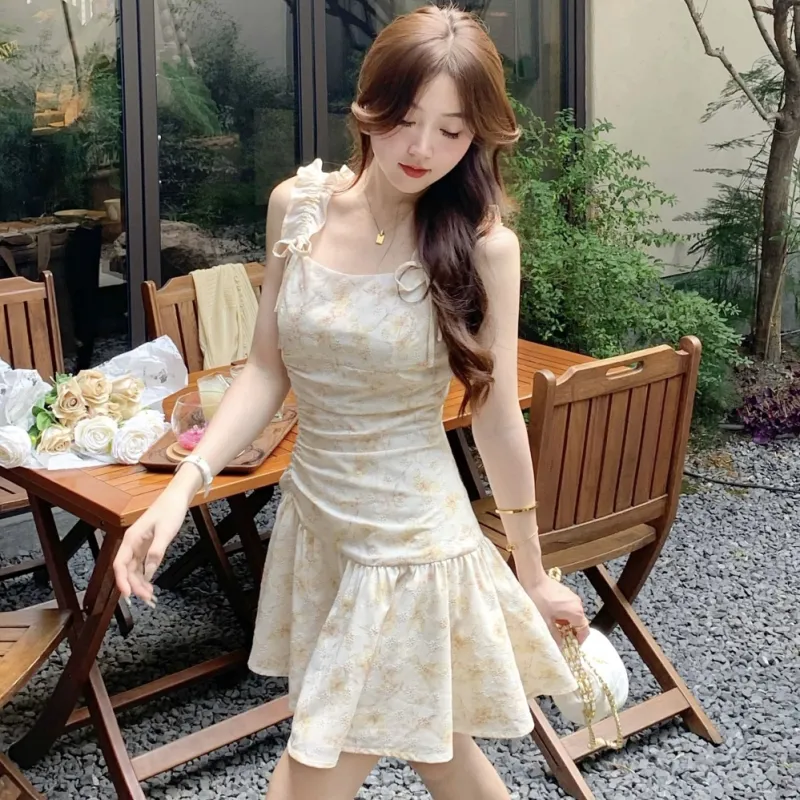 KYKW Slip Dresses Women's Light Yellow-3