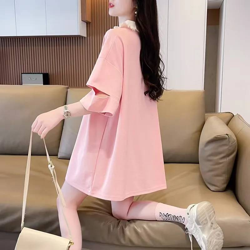 KYKW Regular T Shirt Women's Pink-4