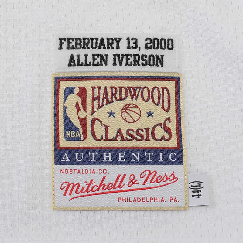 Mitchell & Ness x NBA 76ers Basketball Jerseys Men's White-3