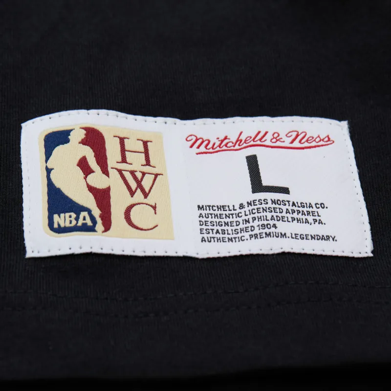 Mitchell & Ness x NBA Chicago Bulls T Shirt Unisex Black-5