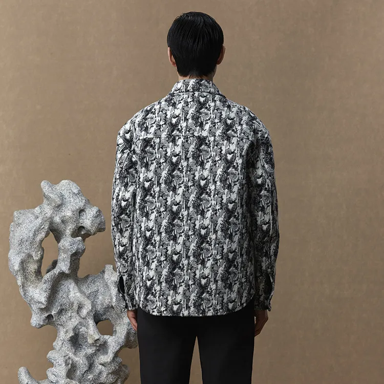EHE Jackets Coats Men's Black White-2