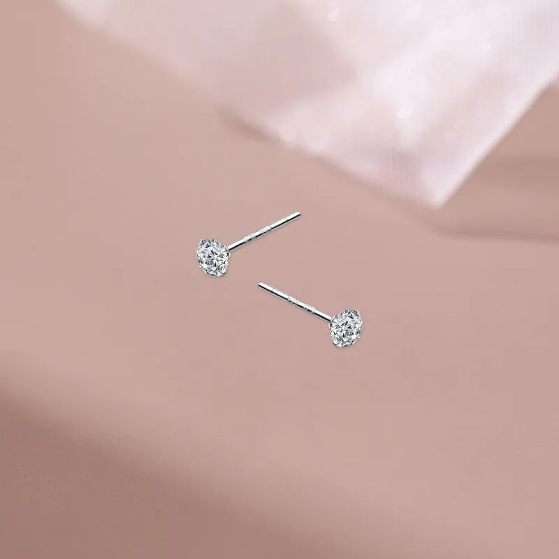 SUYG S999 Fine Silver Stud Earrings Women's-4