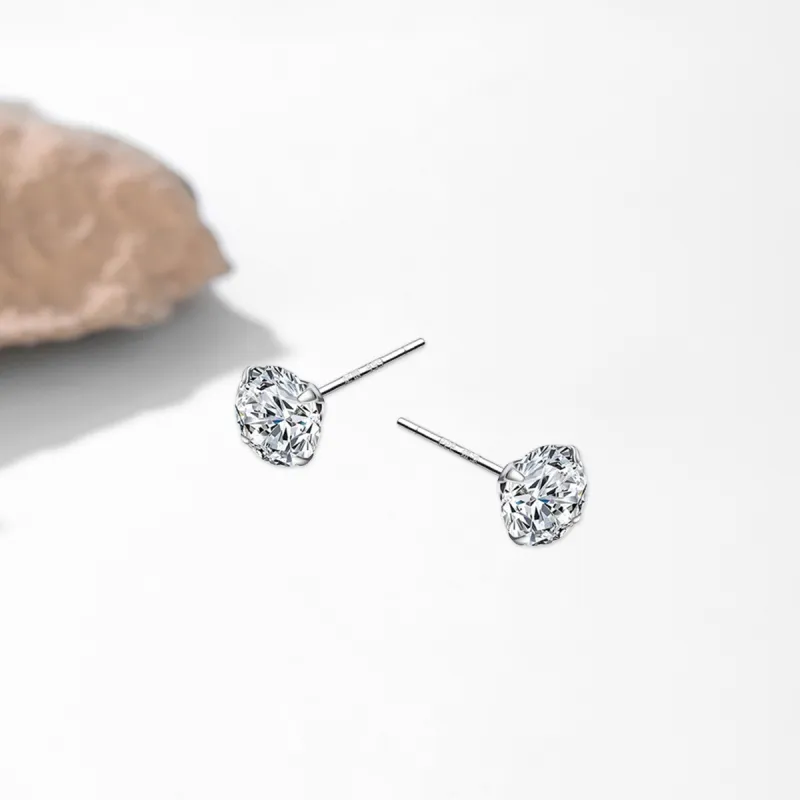 SUYG S999 Fine Silver Stud Earrings Women's-15