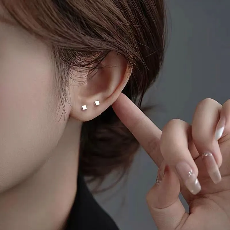SUYG Alloy Stud Earrings Women's-2