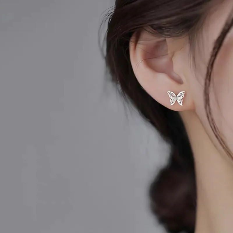 SUYG 999 Fine Silver Stud Earrings Women's Gift Box Gift Bag Packaging-3