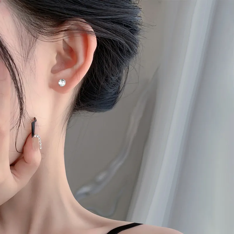 SUYG Titanium Steel Stud Earrings Unisex-1