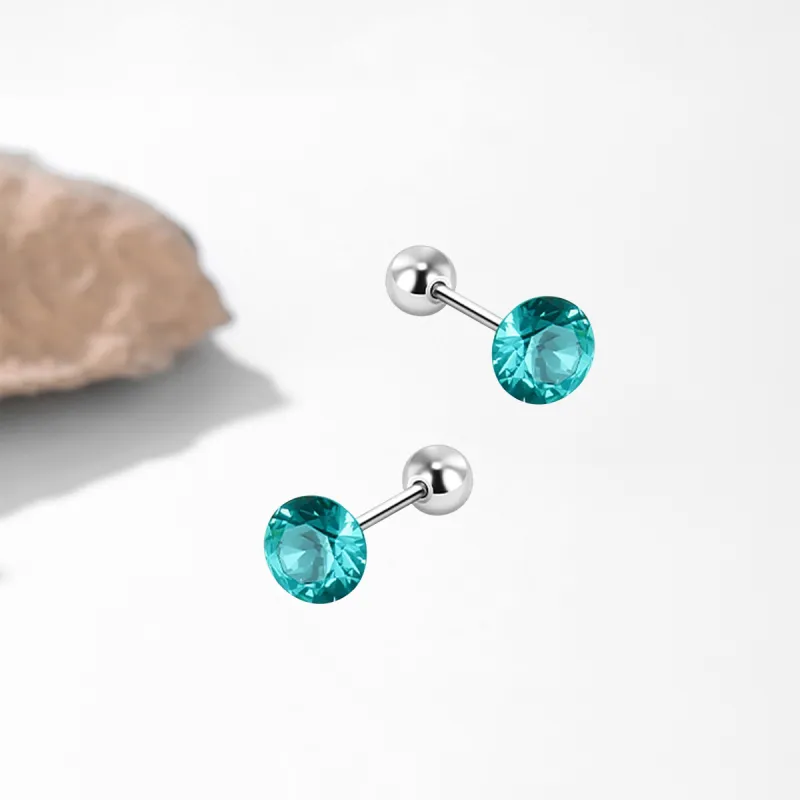 SUYG Titanium Steel Stud Earrings Unisex-15