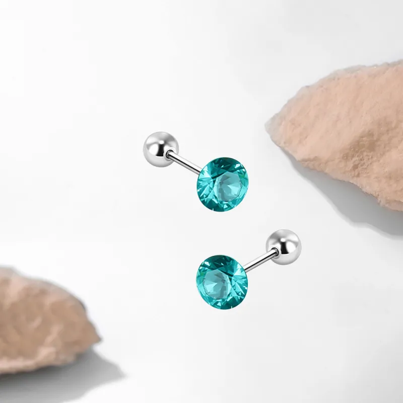 SUYG Titanium Steel Stud Earrings Unisex-16