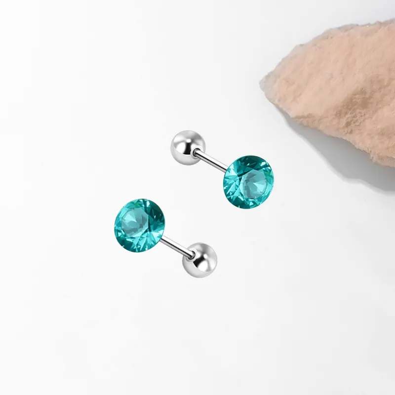 SUYG Titanium Steel Stud Earrings Unisex-17