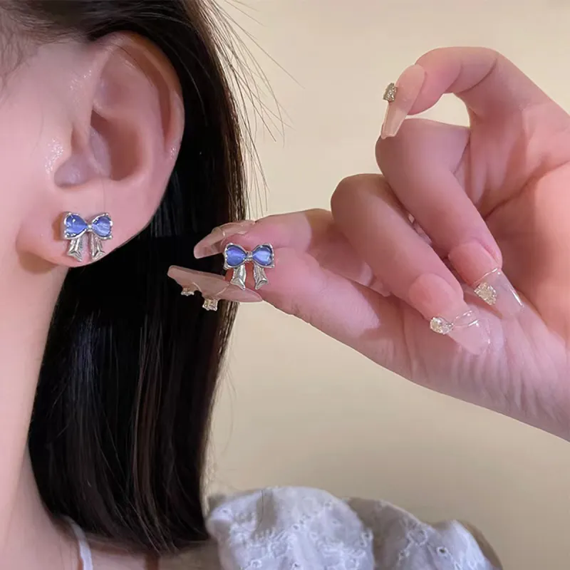 SUYG Alloy Earring Studs Women's Box+Shopping Bag Packaging-1