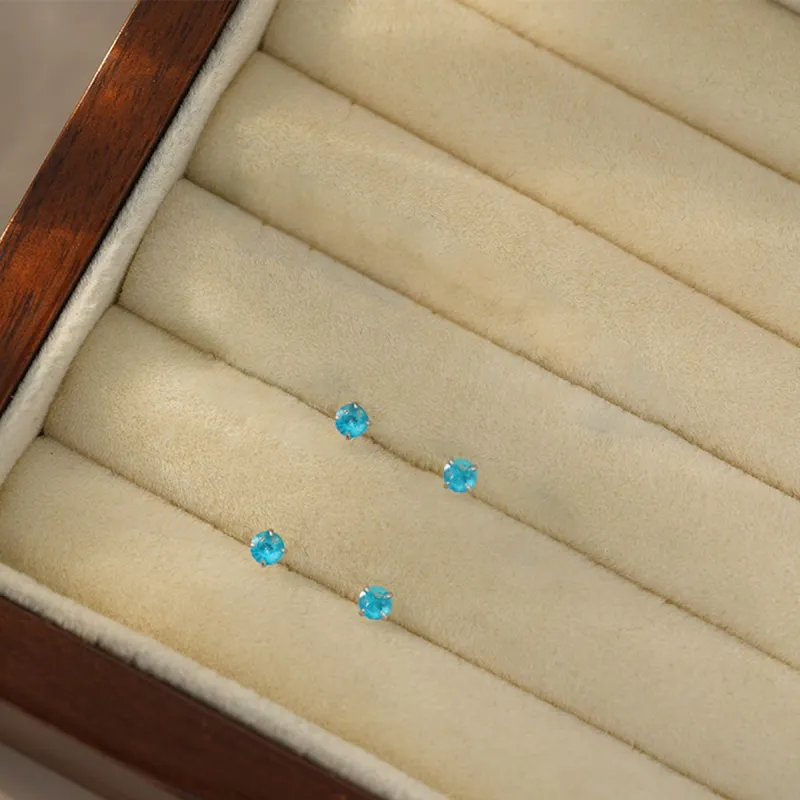 SUYG S999 Fine Silver Stud Earrings Women's-5