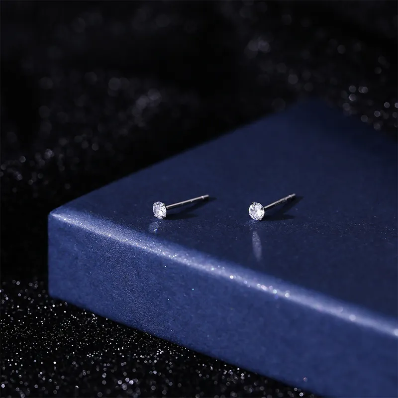 SUYG S999 Fine Silver Stud Earrings Women's-3