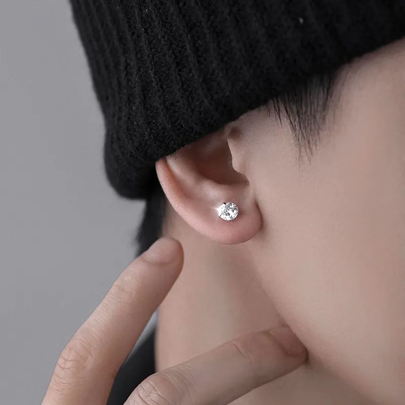 SUYG S925 Silver Stud Earrings Women's Box+Shopping Bag Packaging-5