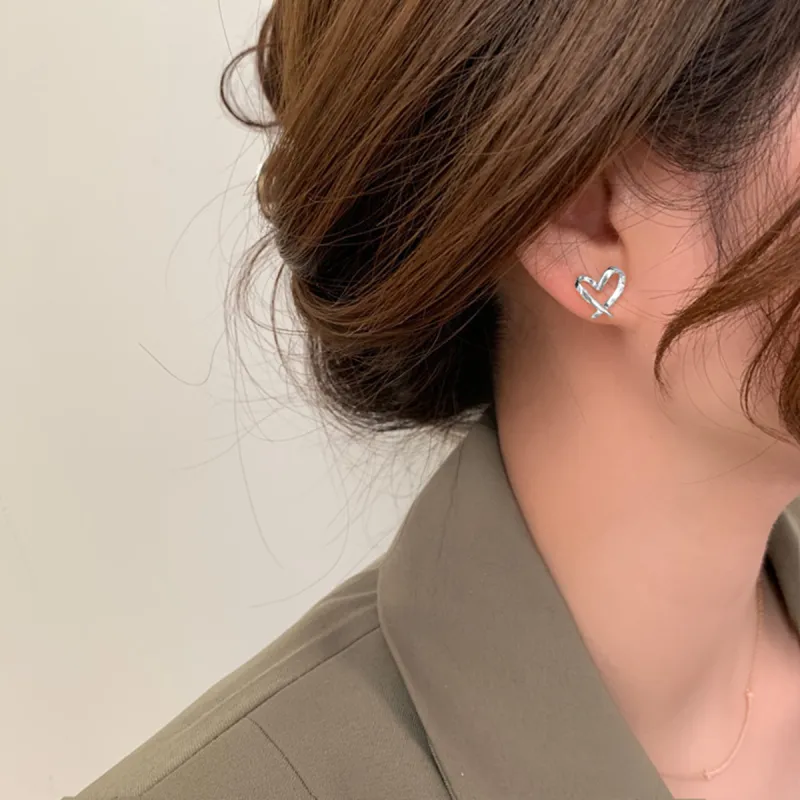 SUYG Alloy Stud Earrings Women's-2