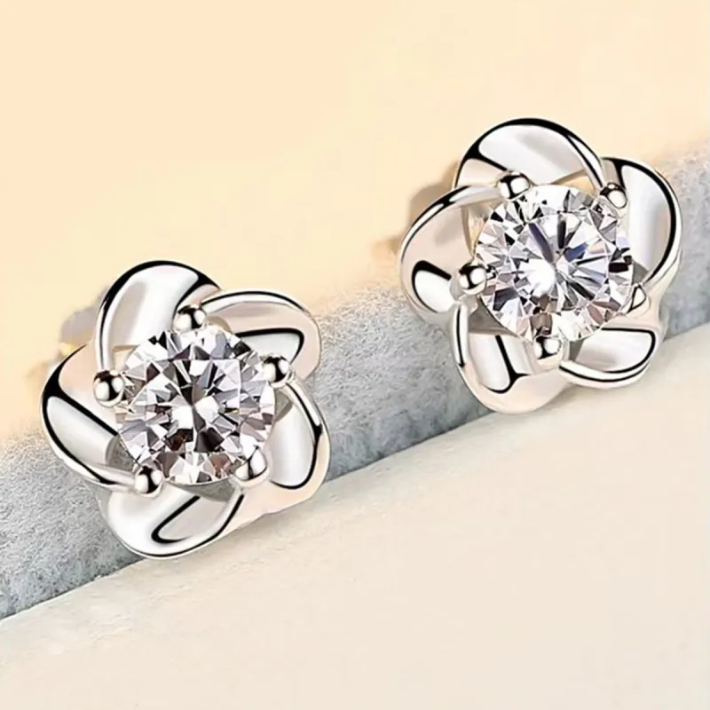 SUYG Alloy Stud Earrings Women's-4