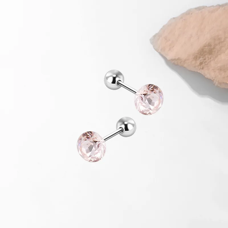 SUYG Titanium Steel Stud Earrings Unisex-11