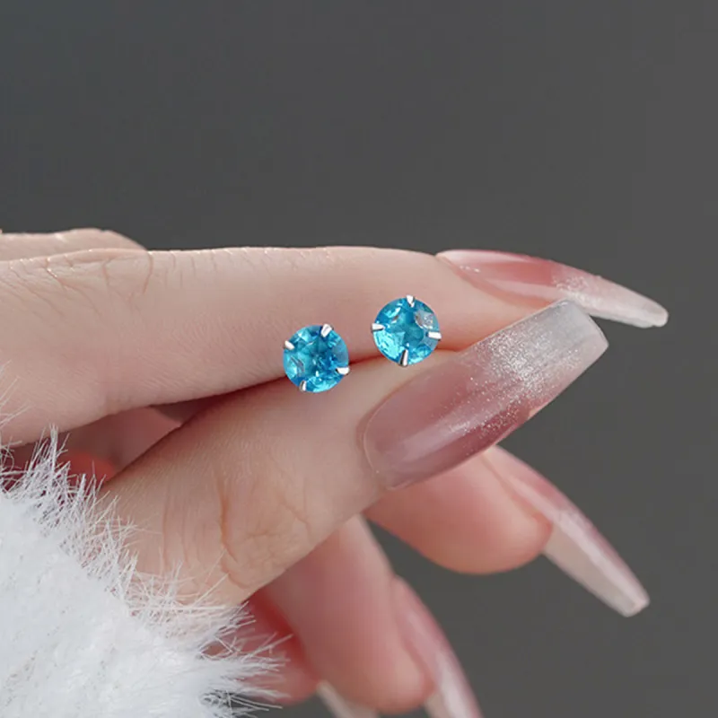 SUYG S999 Fine Silver Stud Earrings Women's-3