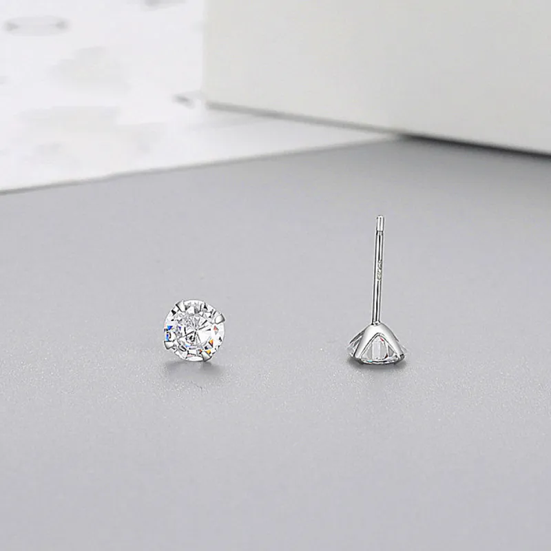 SUYG S925 Silver Stud Earrings Women's Box+Shopping Bag Packaging-6