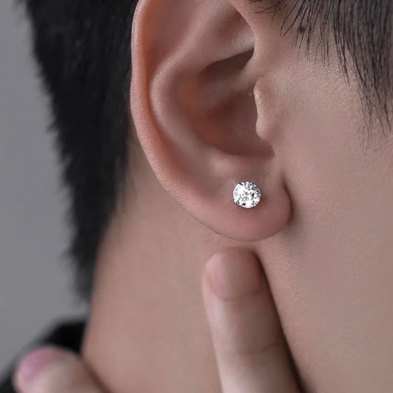SUYG S925 Silver Stud Earrings Women's Box+Shopping Bag Packaging-4