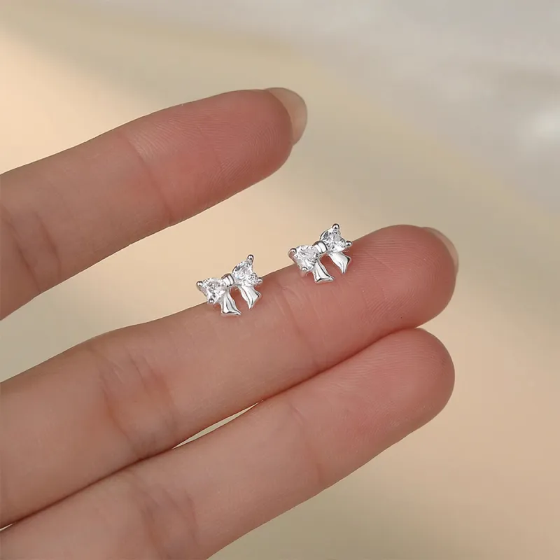 SUYG Alloy With Zircon Stud Earrings Unisex-1